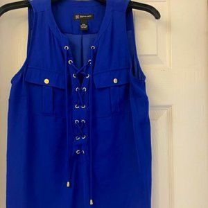 INC Blue Top Size Petite M